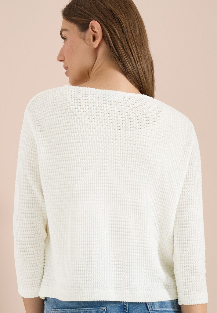 TOS Ajour Knit Open Jacket