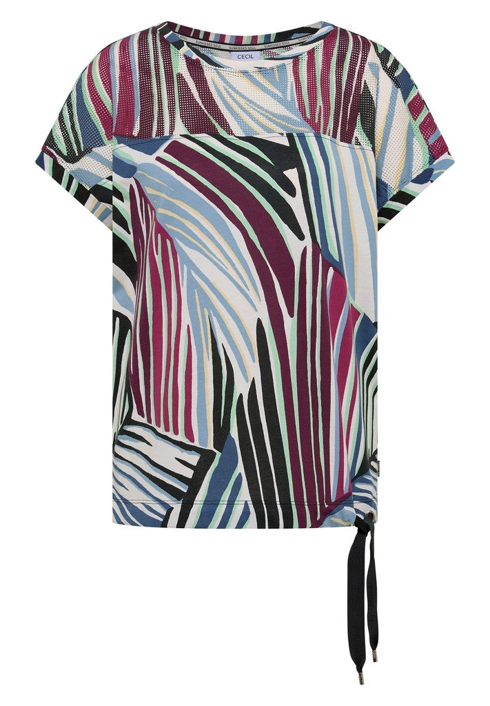 AOP Mesh Insert T-Shirt