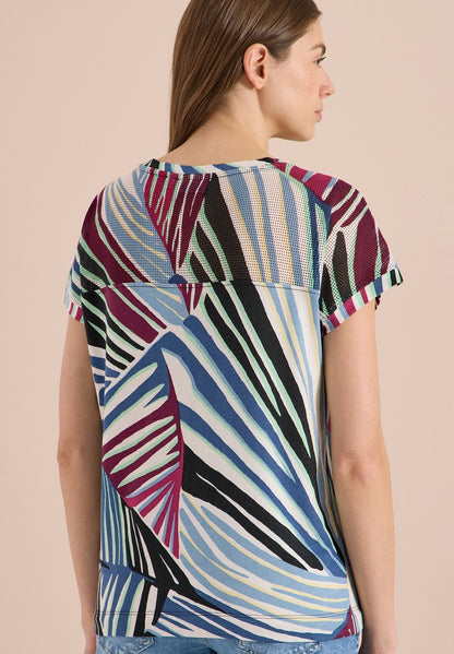 AOP Mesh Insert T-Shirt