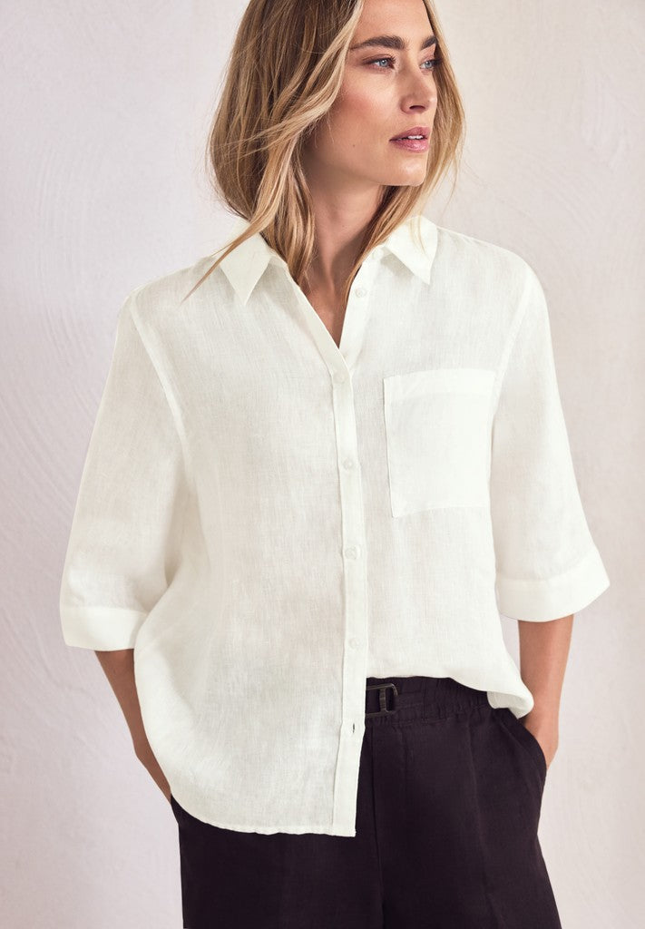 SOL_Shirtcollar blouse w pocke