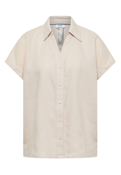 LINEN_Solid Dropped Shoulder B