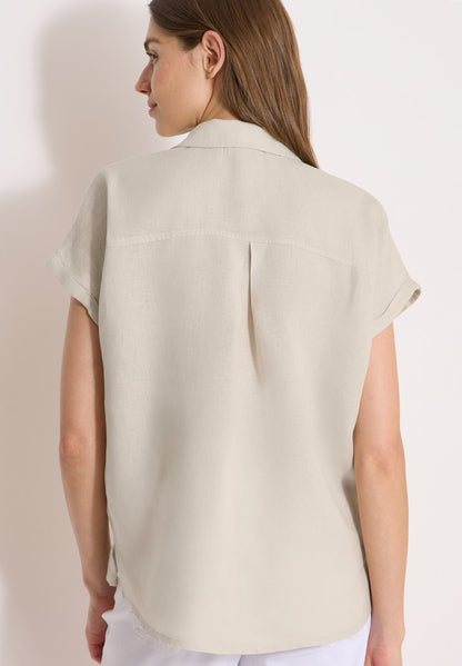 LINEN_Solid Dropped Shoulder B