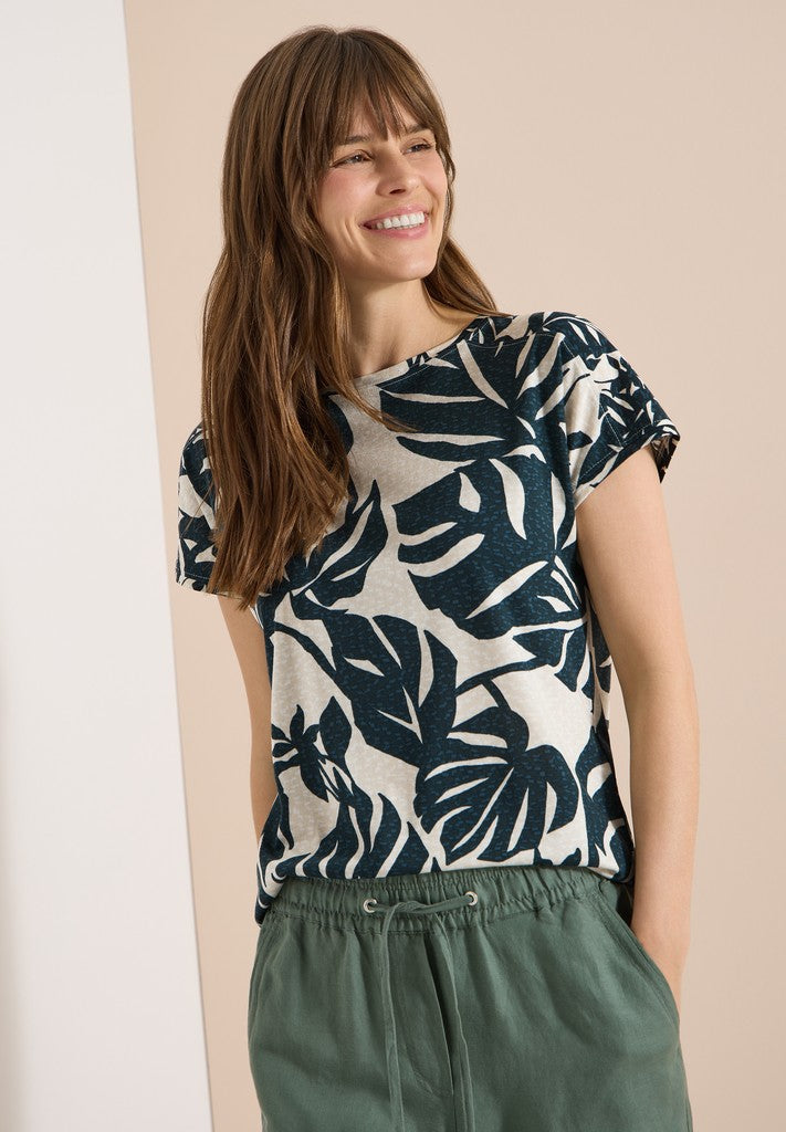 TOS AOP Print Mix T-Shirt