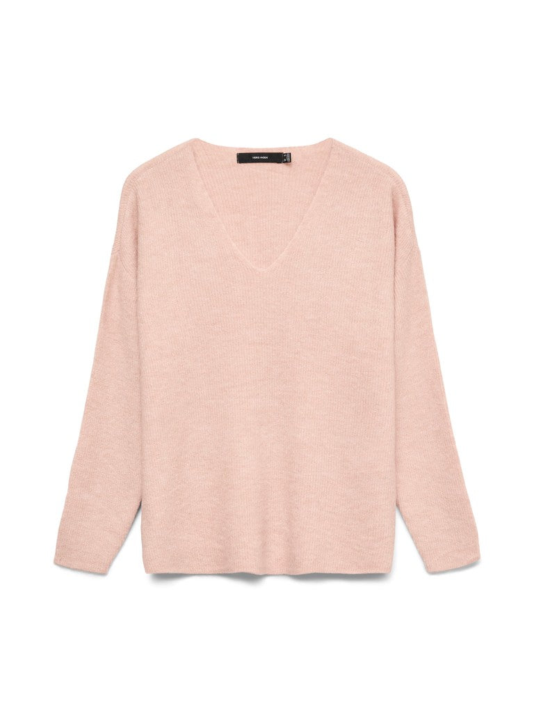 VMCREWLEFILE LS V-NECK BLOUSE