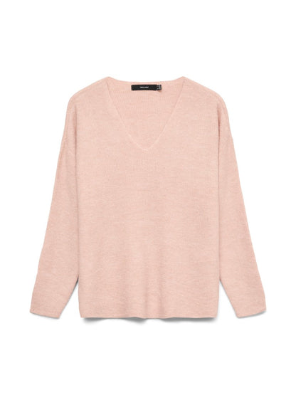 VMCREWLEFILE LS V-NECK BLOUSE