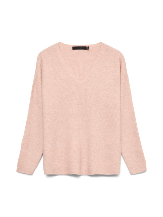 VMCREWLEFILE LS V-NECK BLOUSE