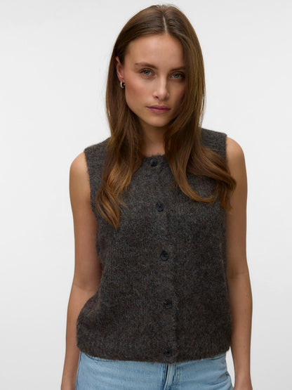 VMNOVAH SL O-NECK BUTTON VEST NOOS