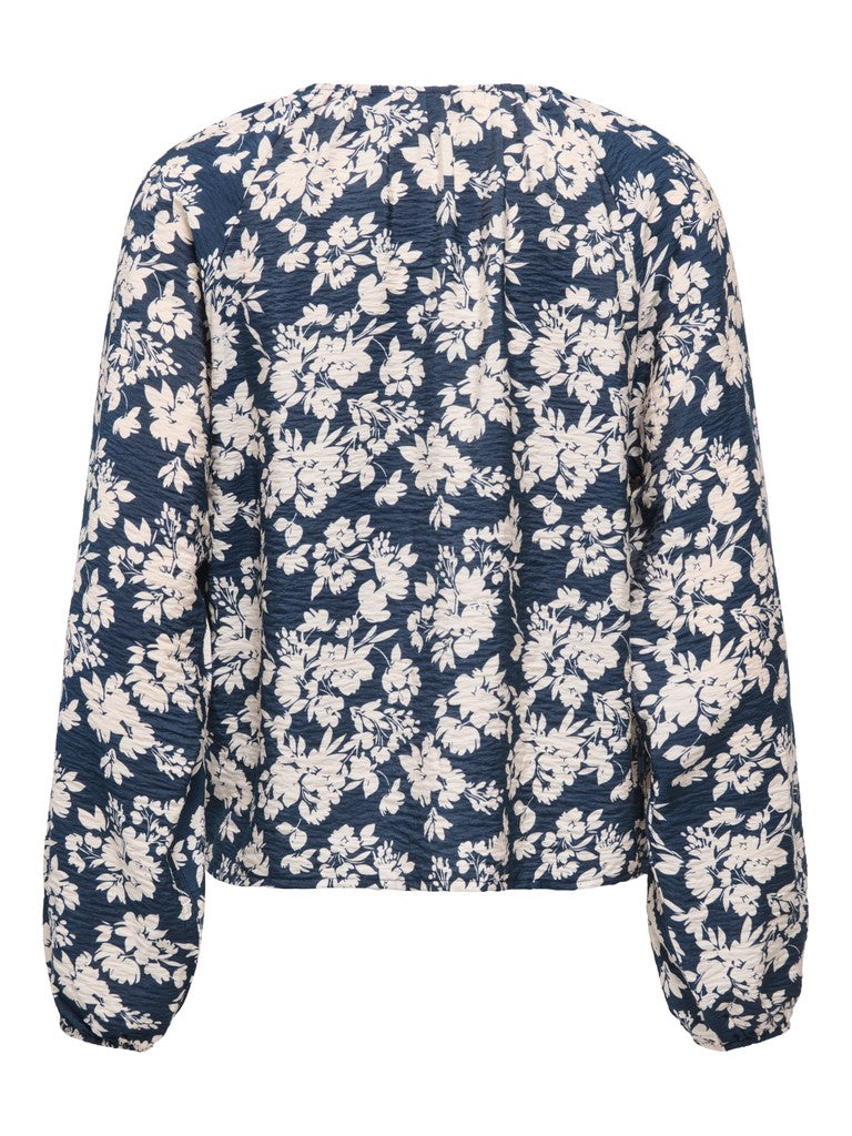 ONLZION STRYLA L/S BUTTON TOP WVN