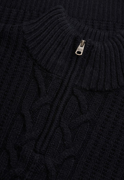 JACOB CABLE HALF ZIP KNIT