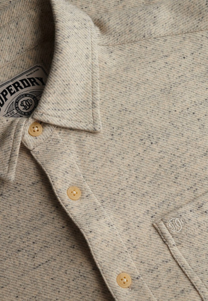 TWILL TWEED JERSEY SHIRT