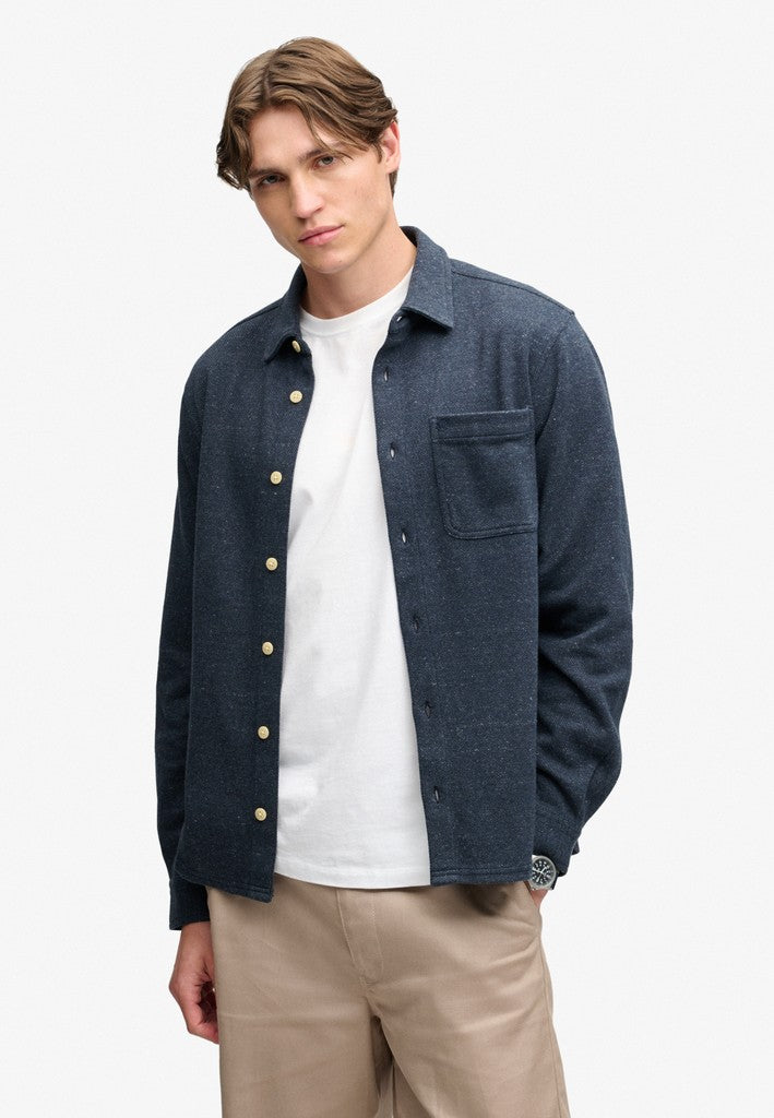 TWILL TWEED JERSEY SHIRT