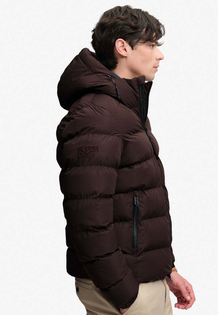 HOODED SPORTS PUFFER JACKET