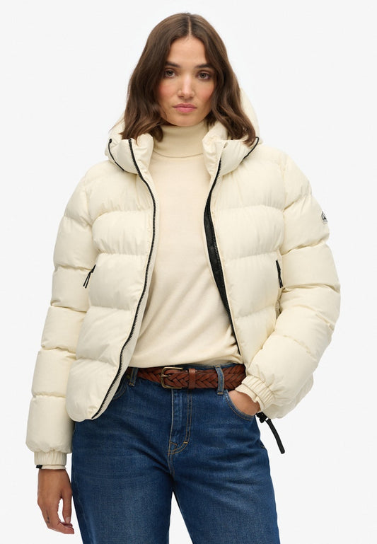 HOODED SPORTS PUFFER JACKET