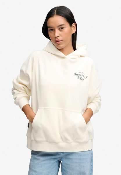DROP NEEDLE VELOUR HOOD