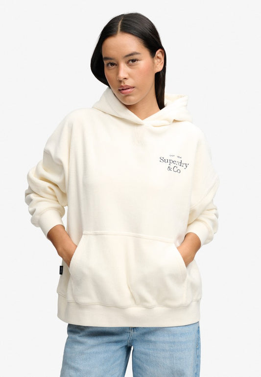 DROP NEEDLE VELOUR HOOD