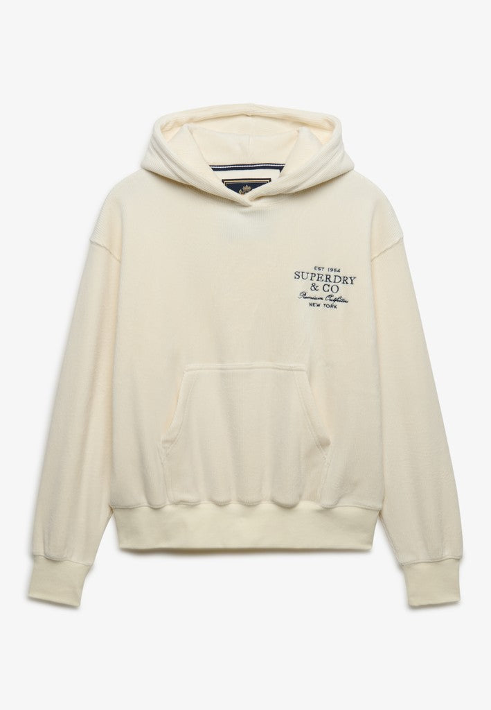 DROP NEEDLE VELOUR HOOD