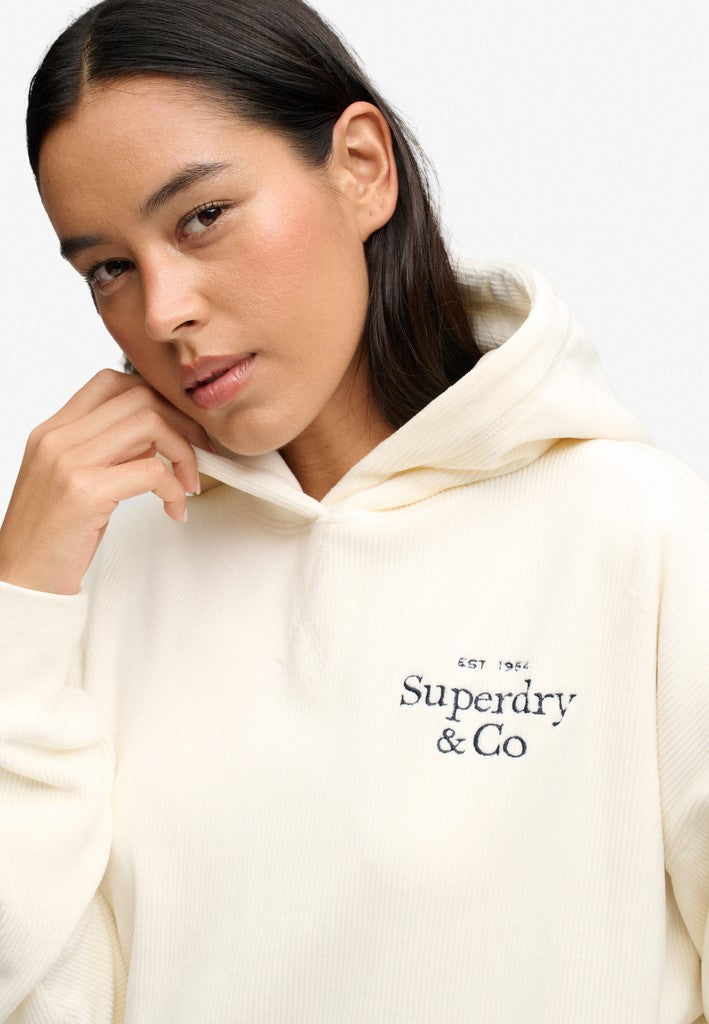 DROP NEEDLE VELOUR HOOD