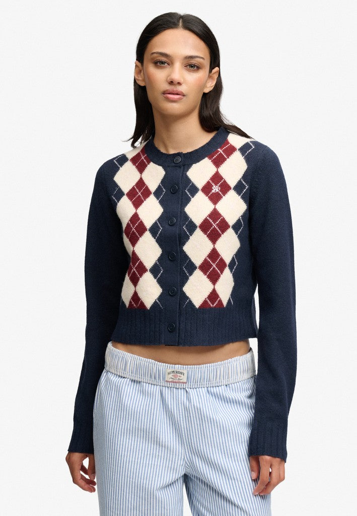 ARGYLE CARDIGAN