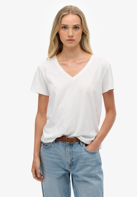 STUDIOS SLUB EMB VEE TEE