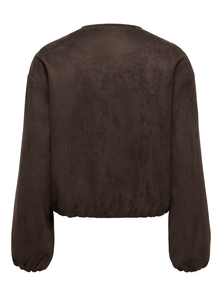 ONLSTINA L/S FAUX SUEDE BOMBER PNT