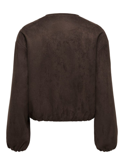 ONLSTINA L/S FAUX SUEDE BOMBER PNT