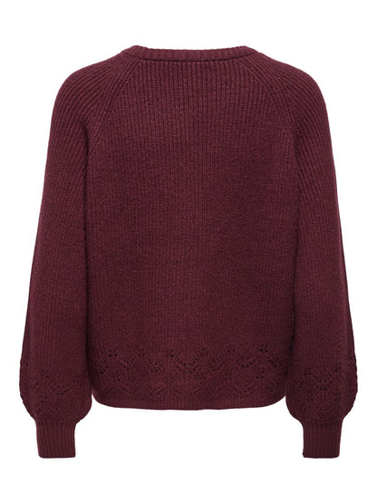 ONLPRINCESS LS O-NECK DETAIL KNT