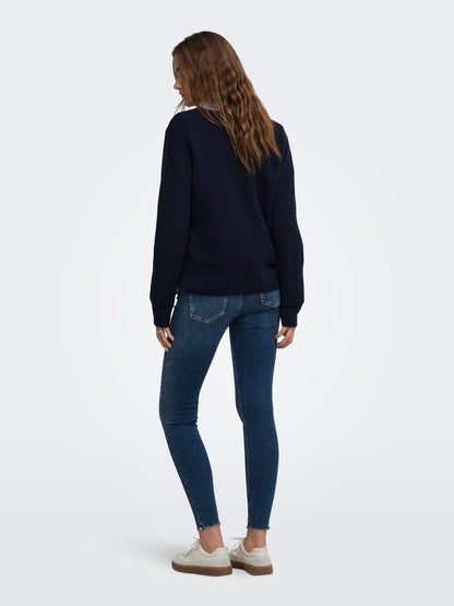 ONLCAMILLA V-NECK L/S PULLOVER KNT