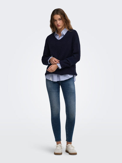 ONLCAMILLA V-NECK L/S PULLOVER KNT
