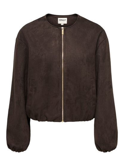 ONLSTINA L/S FAUX SUEDE BOMBER PNT