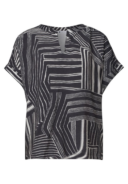 LTD QR printed mat-mix shirt w