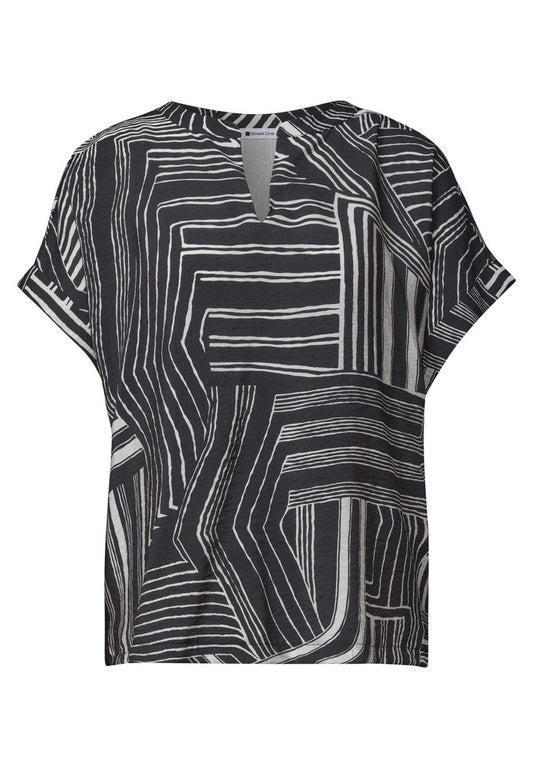 LTD QR printed mat-mix shirt w