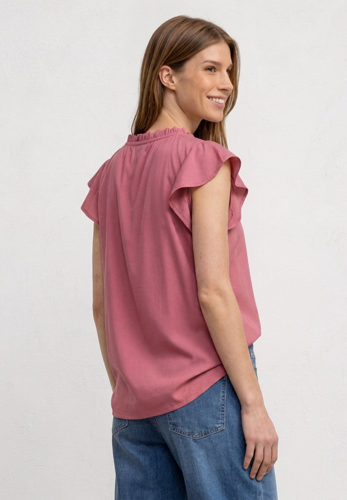 LTD QR Splitneck blousetop w v