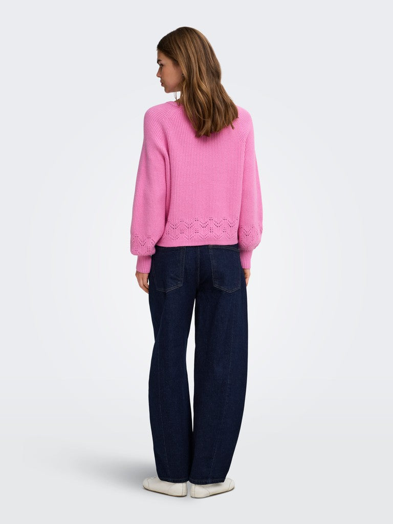 ONLPRINCESS LS O-NECK DETAIL KNT