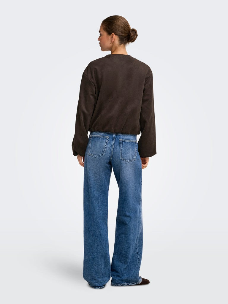 ONLSTINA L/S FAUX SUEDE BOMBER PNT