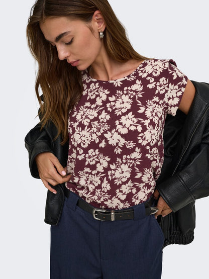 ONLVIC S/S AOP TOP NOOS WVN