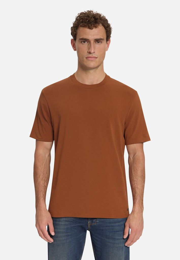 T-Shirt Crewneck Solid Basic Stretch