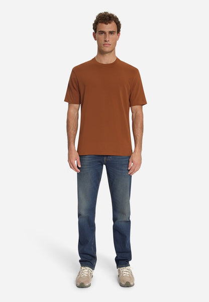 T-Shirt Crewneck Solid Basic Stretch