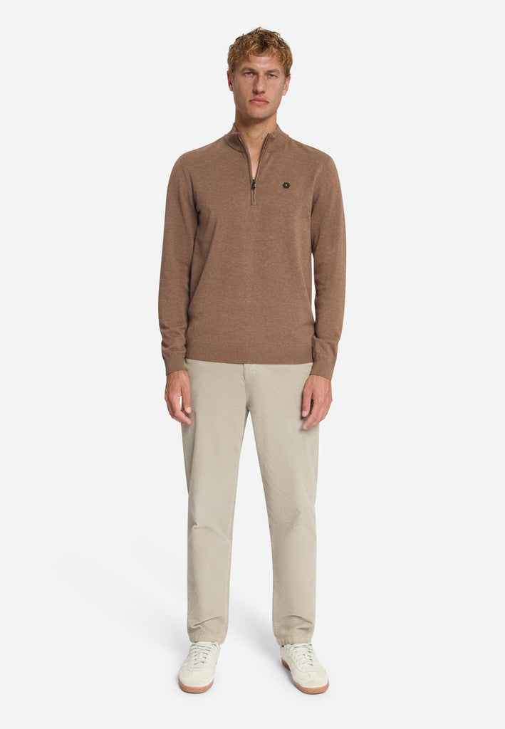 Pullover Half Zip Melange