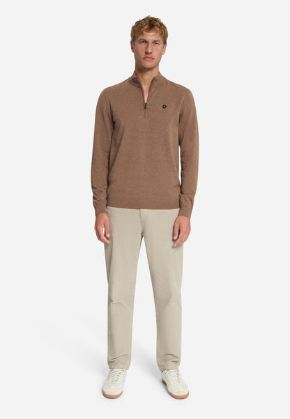 Pullover Half Zip Melange