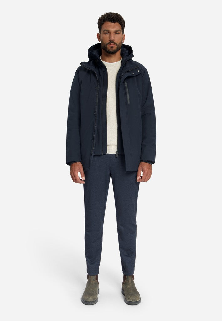Pullover Crew Neck Melange Light Weight with Wool