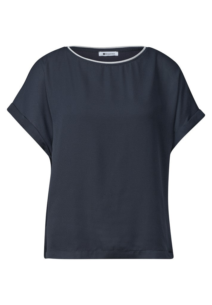 2 in 1 chiffon shirt
