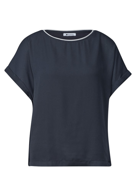 2 in 1 chiffon shirt