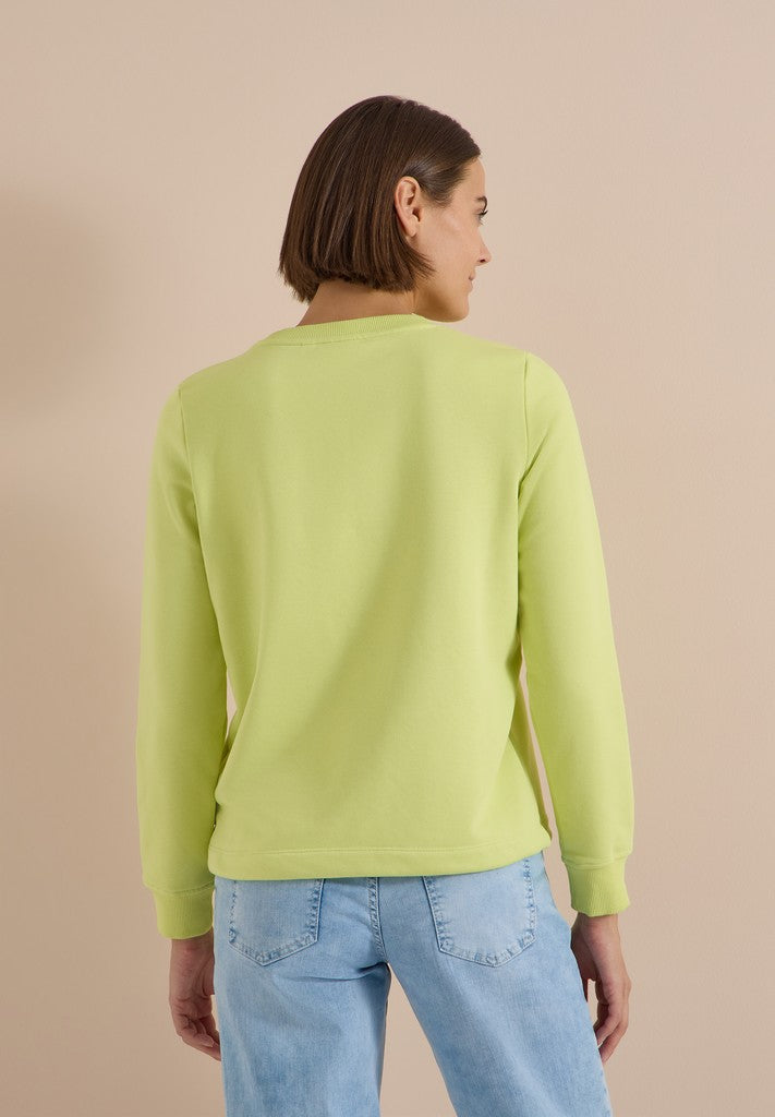 Solid Sweatshirt w.embroidery