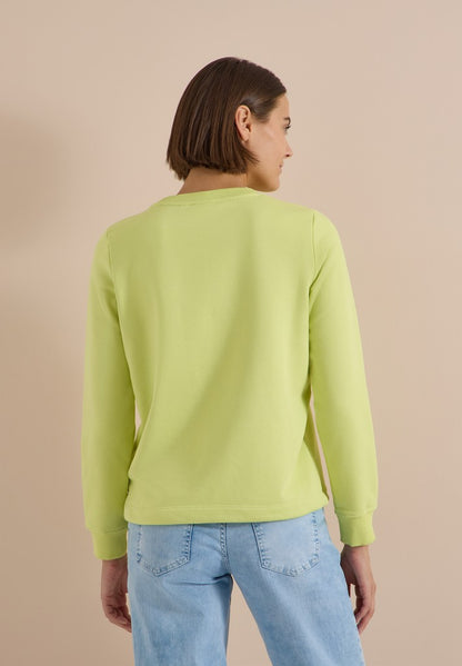 Solid Sweatshirt w.embroidery