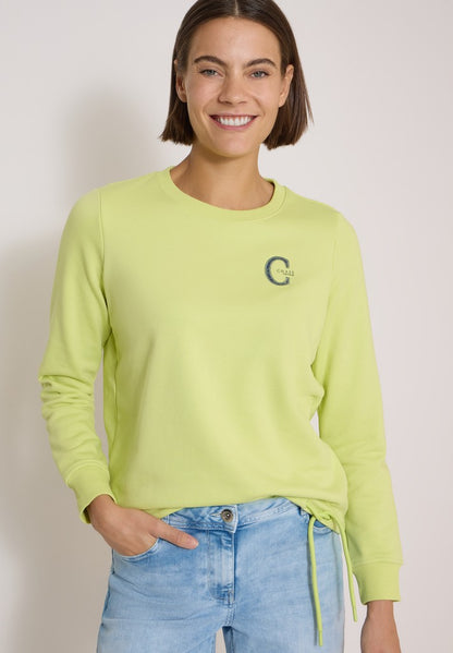 Solid Sweatshirt w.embroidery
