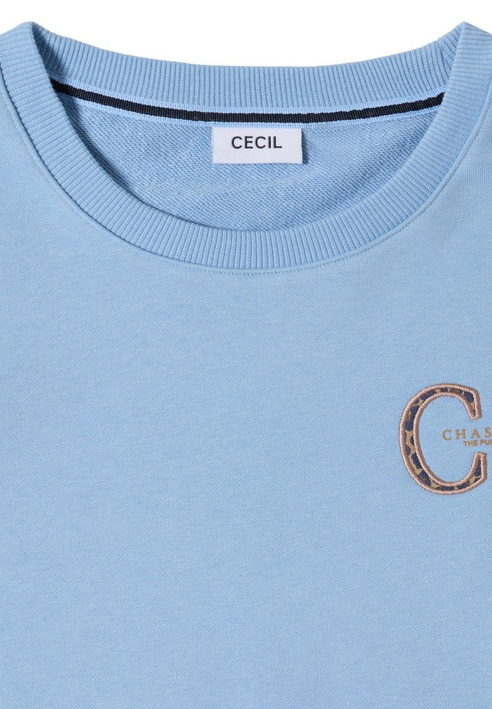 Solid Sweatshirt w.embroidery