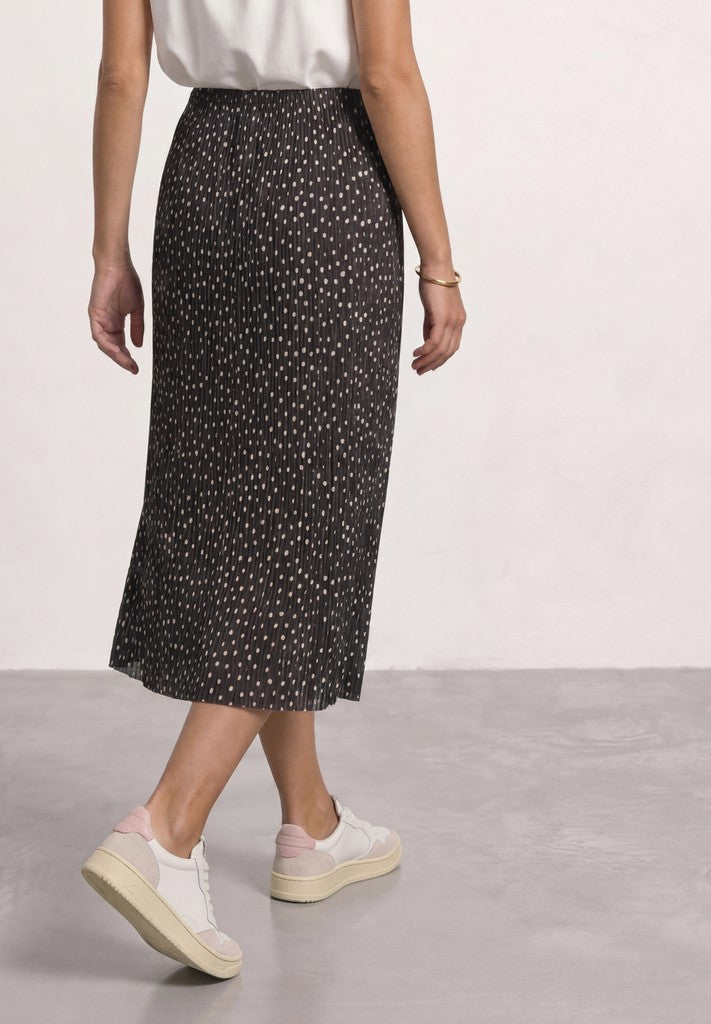 Mesh Plissee skirt_AOP