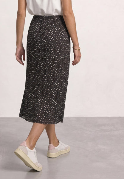 Mesh Plissee skirt_AOP