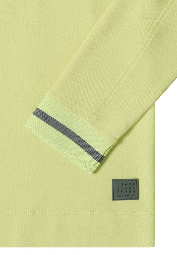 Solid Shirt with Striped Cuffs