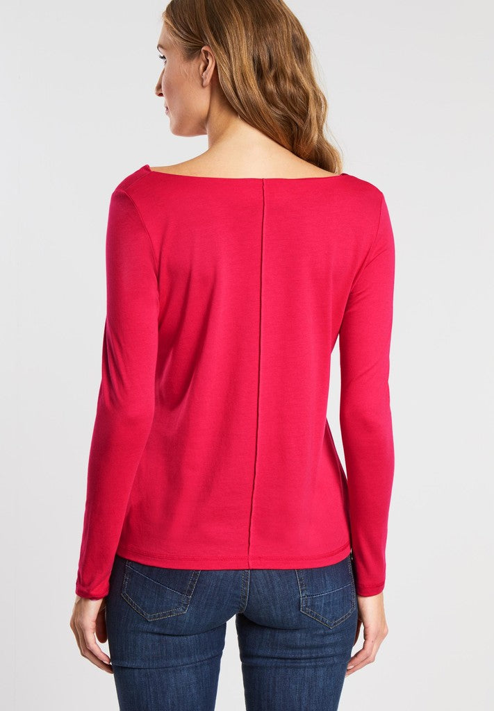 Waterfall neck line solid